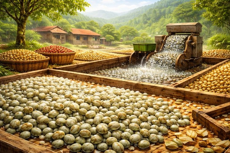 Jenis Biji Kopi Proses Semi Basah